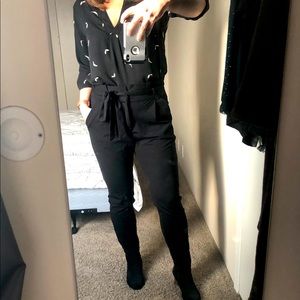 Black Paperbag Pants